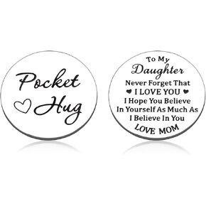 First Day of School Supplies for Daughter from Mom Daughter Birthday Gifts Back to School Supplies for Teen Girls Birthday Presents Pocket Hug Keepsake 16 Year Old Girls Stuffs for Christmas