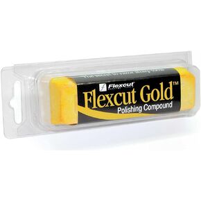 Flexcut Gold Polishing Compound, 6 oz Bar, (PW11)