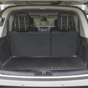Premium Cargo Liner for Nissan Armada 2017-2024- 100% Protection - Custom Fit Car Trunk Mat - All-Season Black Cargo Mat - 3D Shaped Laser Measured Trunk Liners for Infiniti QX80