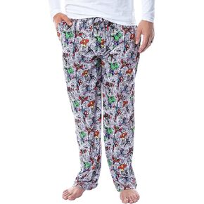 Marvel Mens' The Avengers Vintage Superhero Comic Sleep Pajama Pants