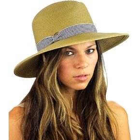 Teardrop Dent Braided Trim Casual Panama Fedora Sun Hat