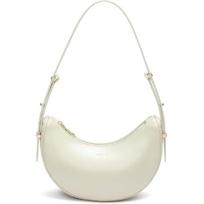 Keyli Crescent Shoulder Bag for Women Waterproof Leather Crossbody Bags Adjust Hobo Handbags Purses with 2 Shoulder Strap