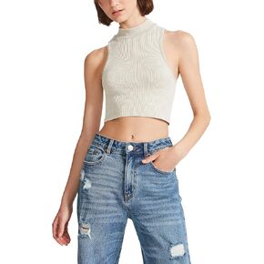 Madden Girl Seamless Rib Mock Neck Tank