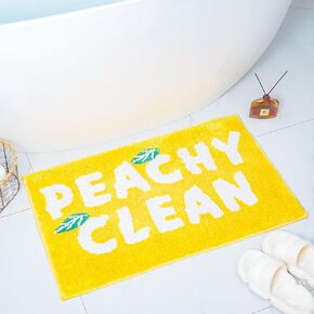 Sweet Cheeks Bath Mat for Bathroom, Green Bathroom Rug with Non-Slip TPR Backing, Absorbent Microfiber Bath Rugs，Machine Washable Bath Rug for Kitchen、Bedroom、Washroom、Tub,24"×16"