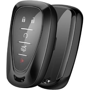 ELOHEI لسيارة Chevy Key Fob غطاء حماية من مادة TPU لسيارة شيفروليه 2020 2019 2018 2017 2016 تشيفي ماليبو كامارو كروز تريل بليزر ترافيرس سبارك إكوينوكس سونيك فولت بولت (5 أزرار) in Kuwait