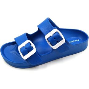 Asverd Kids Double Buckle Adjustable Arch Support Flat Sandals for Boys Girls ASKID068