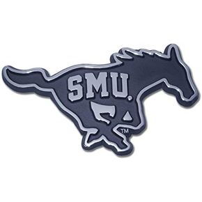 Elektroplate Southern Methodist University (SMU Embossed on Mustang) Emblem