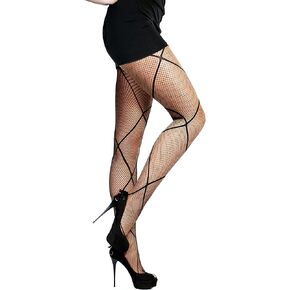 Fishnet Stockings Fashion Stockings High Waist Bottom Wear Pull-on Style Breathable, Comfortable