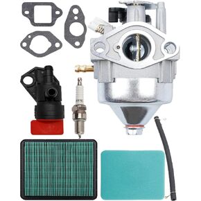 المكربن ​​GVC170LA متوافق مع قطع غيار جزازات العشب Honda GCV170 HRN216 HRX217، استبدل #16100-Z9L-811،16100Z9L811 طقم ضبط مع فلتر هواء وقابس شرارة