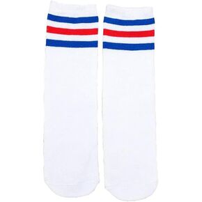 Snadulor Colored Knee High Tube Socks Soccer Socks School Team Socks for 8-12 Years Old Kids Girls Boys