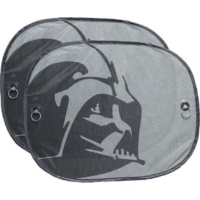 Plasticolor 003746R01 Star Wars Darth Vader 2-Piece Magic Car Truck SUV Spring Side Window Sunshade, 14"x17.5"