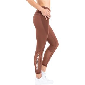 سراويل ضيقة شبكية للتدريب للسيدات من Gym Aesthetics - سراويل يوجا ناعمة الملمس للجري والتمارين الرياضية مع جيوب