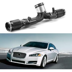 C2D17107 Air Intake Hose Pipe Connected with Oil System Compatible with Jaguar 3.0L XJ 2010- XF 2009-2015