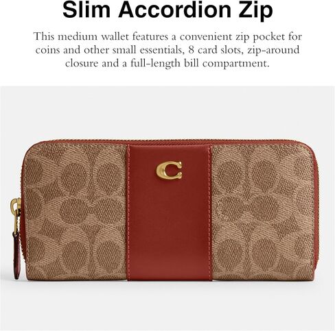 Coach Women's Slim Accordion Zip in Saudi Arabia