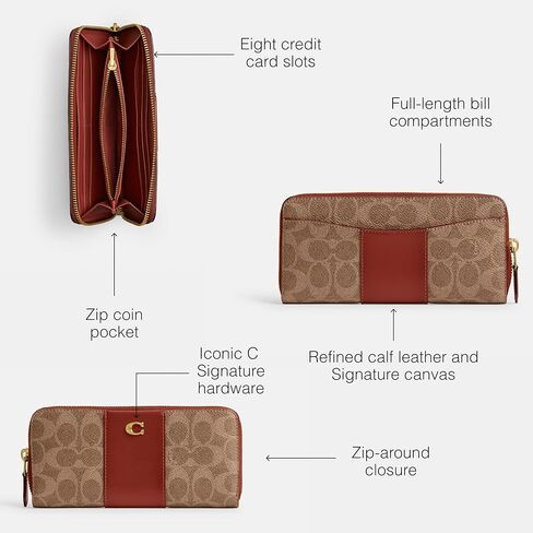 Coach Women's Slim Accordion Zip in Saudi Arabia