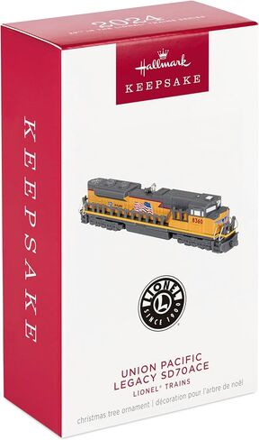 Hallmark Keepsake Christmas Ornament 2024, Lionel Trains Union Pacific Legacy SD70ACE, Metal, Gifts for Train Lovers in Saudi Arabia
