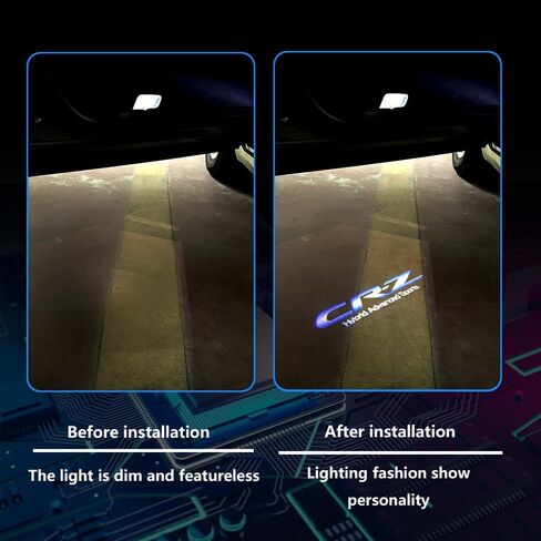 2 قطعة شعار باب السيارة كشاف ضوء HD LED مجاملة شبح الظل ترحيب ضوء الليزر شعار البركة مصباح متوافق مع CR-Z in Kuwait