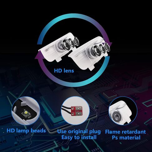 2 قطعة شعار باب السيارة كشاف ضوء HD LED مجاملة شبح الظل ترحيب ضوء الليزر شعار البركة مصباح متوافق مع CR-Z in Kuwait