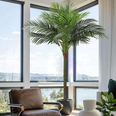 Palm Tree Artificial Tropical Plant 5FT Tall Faux Plants Indoor Fake Floor Plants Decorative Palm Tree House Plants Large Office Plant Artificial Palm Trees for Home Decor… in Kuwait