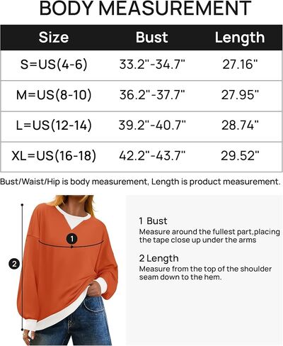 ZESICA Womens Crewneck Color Block Sweatshirts Oversized Long Sleeve Pullover Tunic Tops 2024 Fall Clothes Outfits in Saudi Arabia