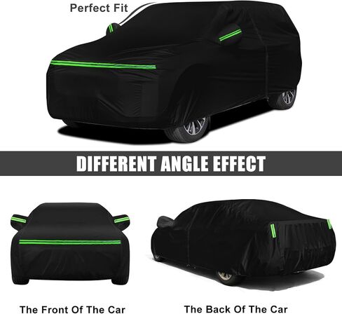 Waterproof Car Cover Replace for 2023 2024 Kia NIRO HEV/PHEV/EV Wind/Wave 210T Plus Cotton Inner with Zipper&Charging Hole for Car Dust Snow Rain Hail Protection in Saudi Arabia