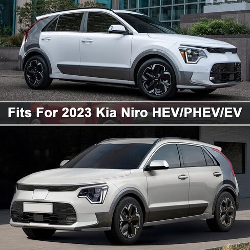 Waterproof Car Cover Replace for 2023 2024 Kia NIRO HEV/PHEV/EV Wind/Wave 210T Plus Cotton Inner with Zipper&Charging Hole for Car Dust Snow Rain Hail Protection in Saudi Arabia