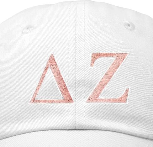 DALIX Delta Zeta Sorority Hat Womens Greek Letters Embroidered Baseball Cap in Saudi Arabia