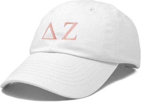 DALIX Delta Zeta Sorority Hat Womens Greek Letters Embroidered Baseball Cap in Saudi Arabia