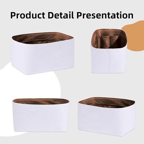 DGAZ Lightweight Purse Organizer Insert for Hermes Lindy Bag,Silk and Dupontpaper handbag inner for Luxury Bags(Gold,LD26) in Saudi Arabia