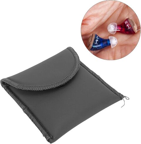 Sonew Organizer Pouch PU Leather with Soft Liner Portable Pocket Size Carrying Storage Pouch Black in Saudi Arabia