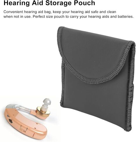 Sonew Organizer Pouch PU Leather with Soft Liner Portable Pocket Size Carrying Storage Pouch Black in Saudi Arabia
