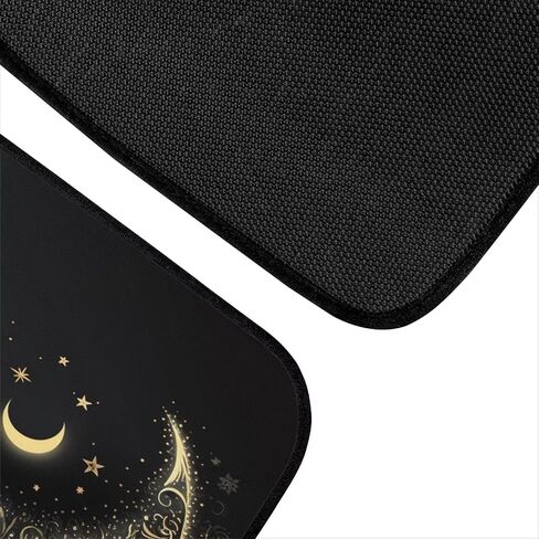 Galaxy Moon Star Car Floor Mats for Women Full Set of 4 Pack for SUV Sedan Truck Van Automotive Interior Accessories Boho Flower Carpet Car Mats Black in Saudi Arabia