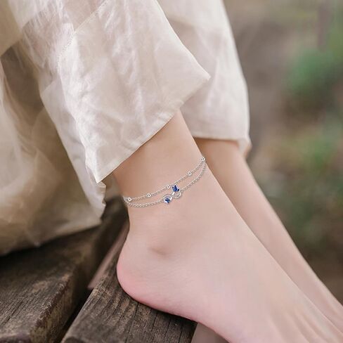 Heart/Starfish/Pineapple/Anchor/Sea Turtle/Butterfly/Celtic/Whale Tail bracelet Anklets for Women 925 Sterling Silver Anklets Jewelry for Women in Saudi Arabia