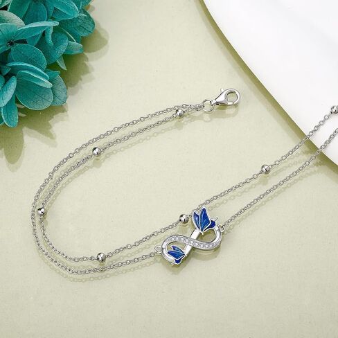 Heart/Starfish/Pineapple/Anchor/Sea Turtle/Butterfly/Celtic/Whale Tail bracelet Anklets for Women 925 Sterling Silver Anklets Jewelry for Women in Saudi Arabia