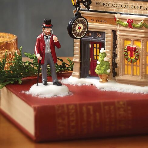 Department 56 Dickens Village Collection Accessories 40th Anniversary Limited Edition Too Pretty to Pellet Figurine- Hand Crafted Porcelain Mini Figurines Christmas Village Houses Home Decor 2.7 Inch in Saudi Arabia