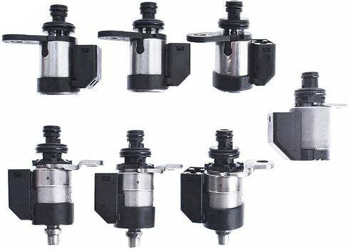 PANGOLIN 7pcs RE5R05A مجموعة الملف اللولبي ناقل الحركة لـ 2004-2009 2010 Nissan Titan V8 5.6L أجزاء ما بعد البيع للمحرك، استبدل OE 63431A-U 31941-1FX02 319411FX02 in Saudi Arabia