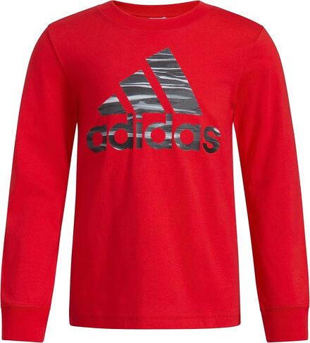 adidas Boys' Long Sleeve Cotton Camo Bos Logo T-Shirt in Saudi Arabia