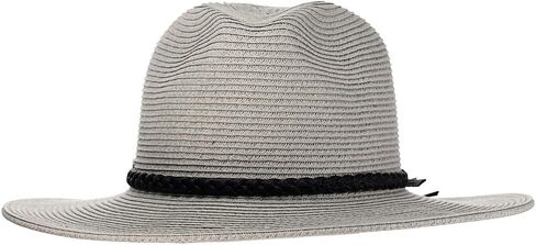 Teardrop Dent Braided Trim Casual Panama Fedora Sun Hat in Kuwait