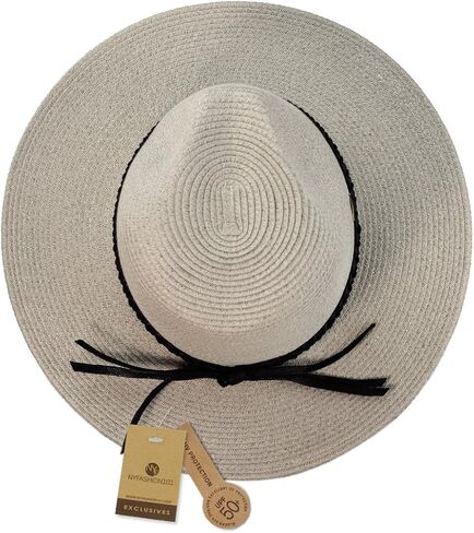 Teardrop Dent Braided Trim Casual Panama Fedora Sun Hat in Kuwait