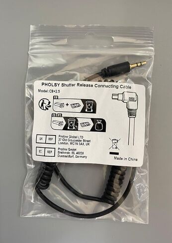 PHOLSY 2.5mm N10 Off-Camera Remote Cable for Nikon | Compatible with Nikon Z5 Z6 Z6II Z7 Z7II D750 D780 D7500 D7200 D7000 D5600 D5500 D5300 D3300 D600 P7700 P7800 P950 MC-DC2 in Saudi Arabia