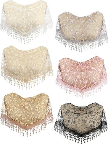 Zhanmai Veils for Church Catholic Mass Veils for Women Catholic Lace Triangle Lace Mantilla Floral Tulle Scarf Covering in Saudi Arabia