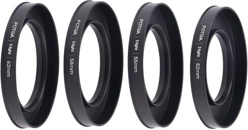 Runshuangyu Aluminum Adapter Ring Set 52mm 55mm 58mm 62mm Set for DP500IIIS S.Light Mini Lightweight Matte Box (Adapter Ring Set) in Saudi Arabia