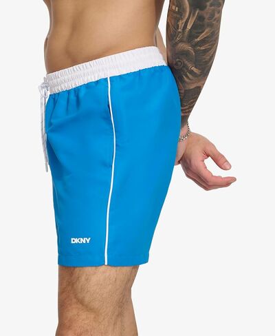 DKNY Men's Lightweight Quick Dry Volley UPF 40+ Protection Swim Trunk in Saudi Arabia