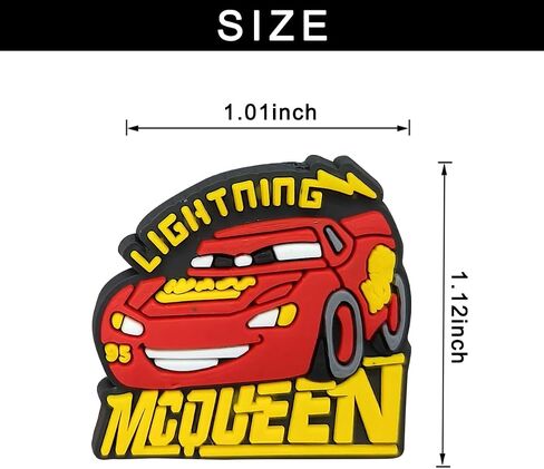 Car Cartoon Shoe Charms Set Anime Car Cute Shoe Charm for Boy Girls Shoe Decorations Accessories for Bracelets Party Favors 10pcs in Saudi Arabia