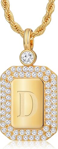 14K Gold Diamond Initial Necklace, Friend Gifts for Women, Perfect Birthday Gifts for Women, Ideal Christmas Gifts for Wife, Girlfriend, Friend, Mom, Sister, Daughter, Granddaughter in Saudi Arabia