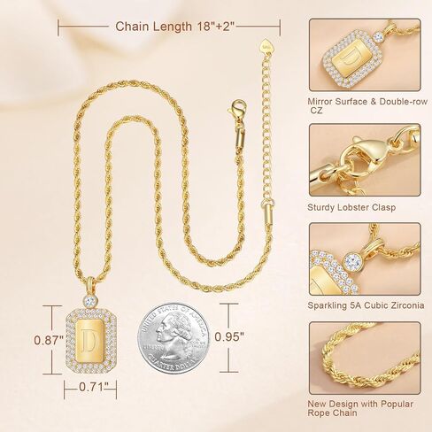 14K Gold Diamond Initial Necklace, Friend Gifts for Women, Perfect Birthday Gifts for Women, Ideal Christmas Gifts for Wife, Girlfriend, Friend, Mom, Sister, Daughter, Granddaughter in Saudi Arabia