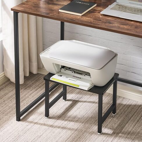 Vintage Printer Stand, Printer Table Rack, Mobile Printer Cart, Multi-Purpose Desktop Shelf Storage Organizer, Little Printer Desk, File Rack, Industrial, for Scanner, Fax Machine, Office in Saudi Arabia
