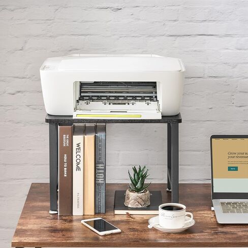 Vintage Printer Stand, Printer Table Rack, Mobile Printer Cart, Multi-Purpose Desktop Shelf Storage Organizer, Little Printer Desk, File Rack, Industrial, for Scanner, Fax Machine, Office in Saudi Arabia
