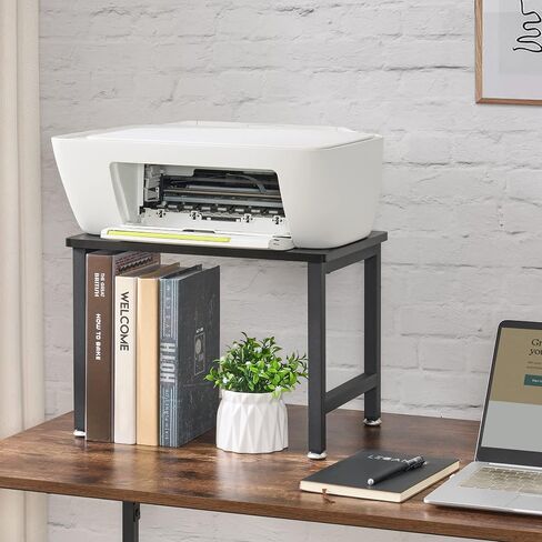 Vintage Printer Stand, Printer Table Rack, Mobile Printer Cart, Multi-Purpose Desktop Shelf Storage Organizer, Little Printer Desk, File Rack, Industrial, for Scanner, Fax Machine, Office in Saudi Arabia