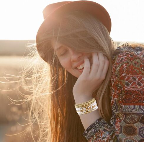 Friendship Bracelets Gold Beaded Bracelets for Women Guts Tour Outfit Soft Pottery Bracelet Summer Bracelets Olivia Bracelets Jewelry Gift Olivia Merch in Saudi Arabia